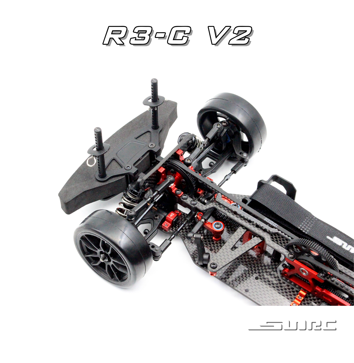 SNRC R3-C V2 1/10 平路电房车架中置四驱皮带碳纤RC模型- www.sn